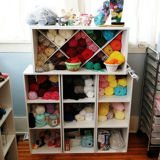 Yarn organization & storage tutorial: new house, new set up