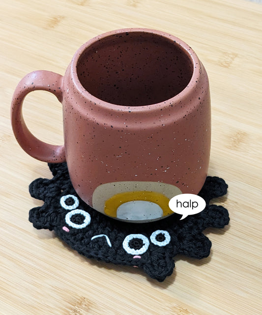 Crochet Pattern: Chonky Spider Coaster
