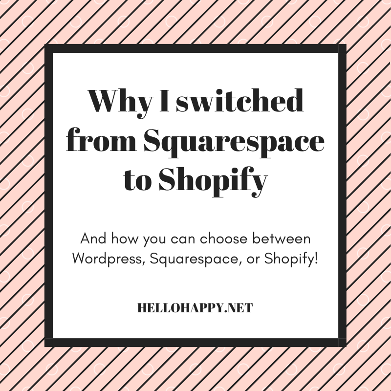 How to Switch Web Hosting Services Sqaurespace to Shopify