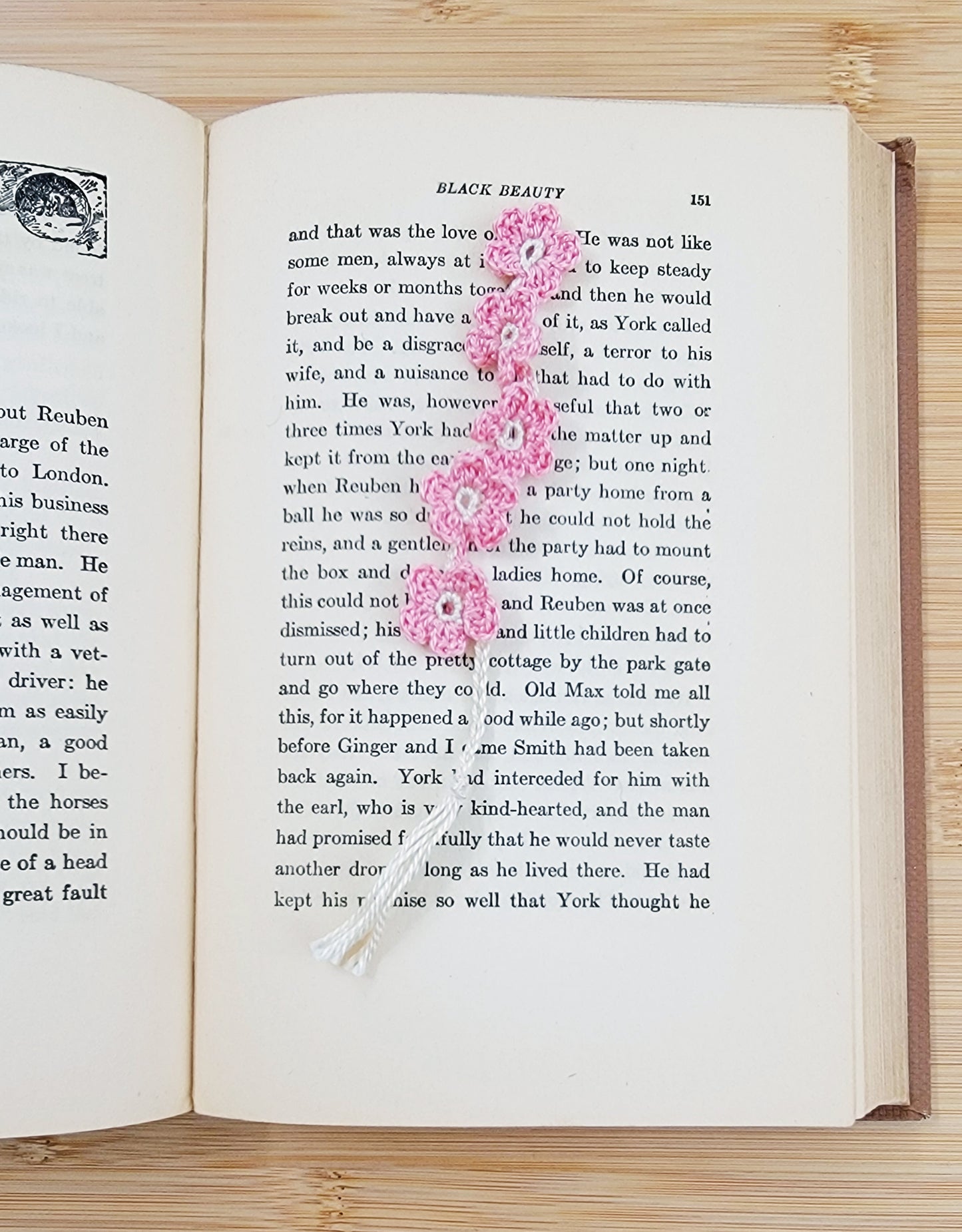 Delicate Flower Bookmarks - Hand crocheted Botanical Bookmark