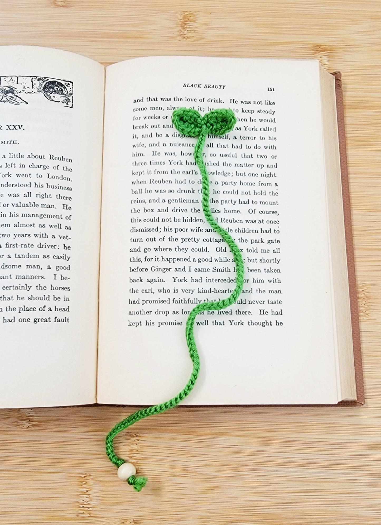 Flower and Sprout Bookmarks - Hand crocheted Botanical Bookmark