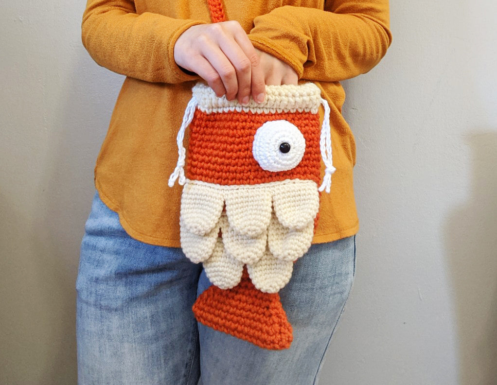Crochet Pattern: Funny Fish Crossbody Bag