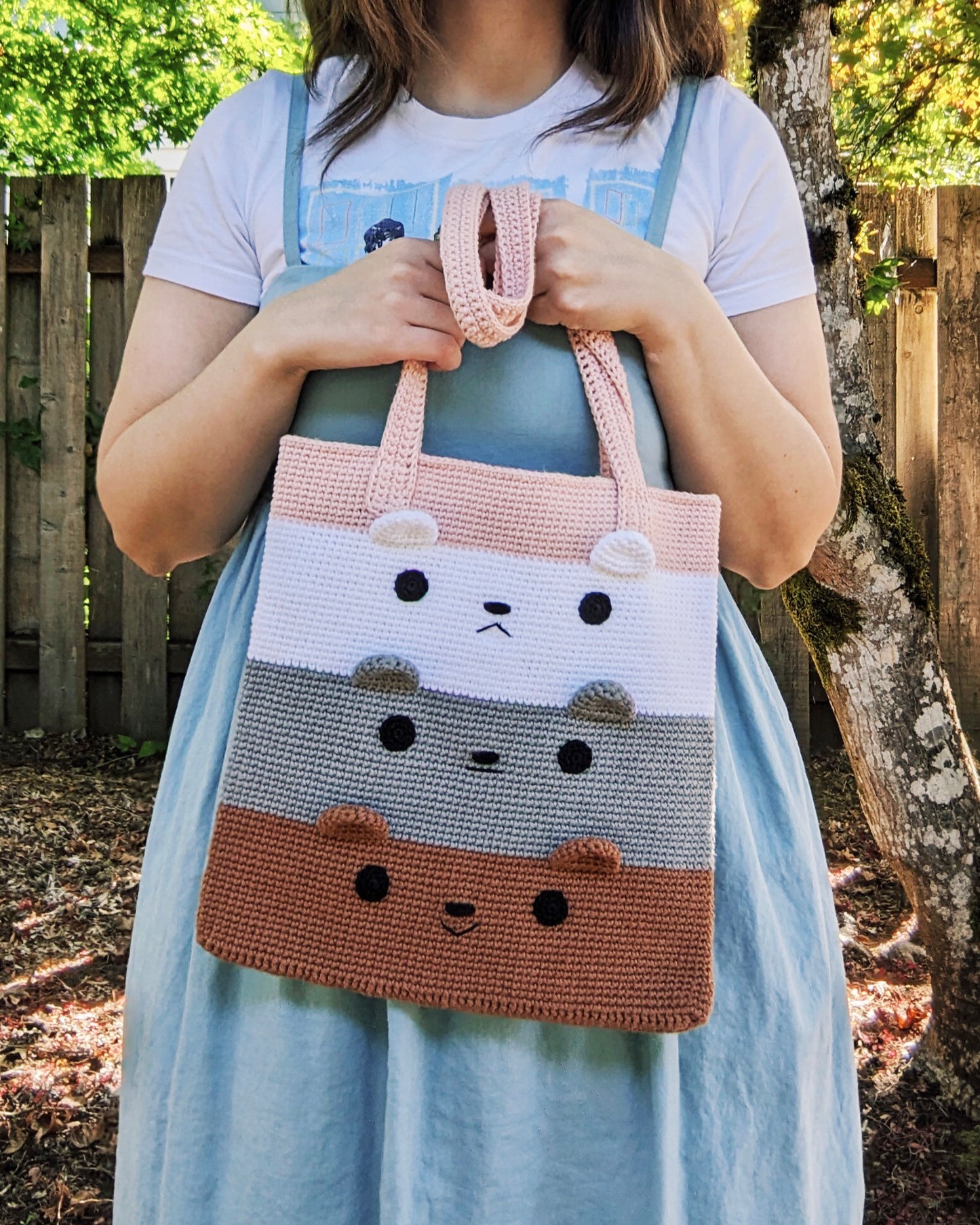 Crochet Pattern: Three Bears Tote Bag