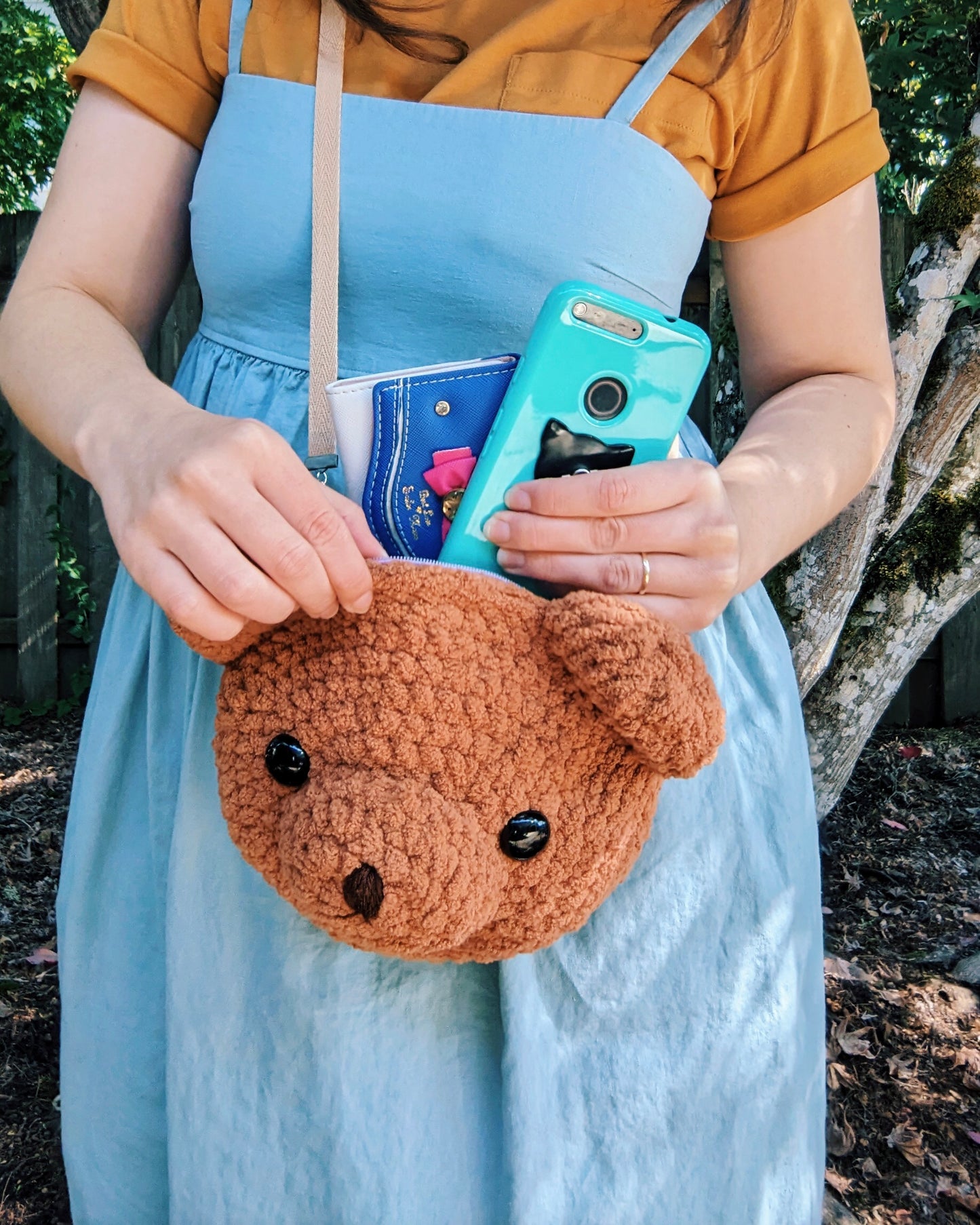 Crochet Pattern: Plushie Bear Crossbody Bag