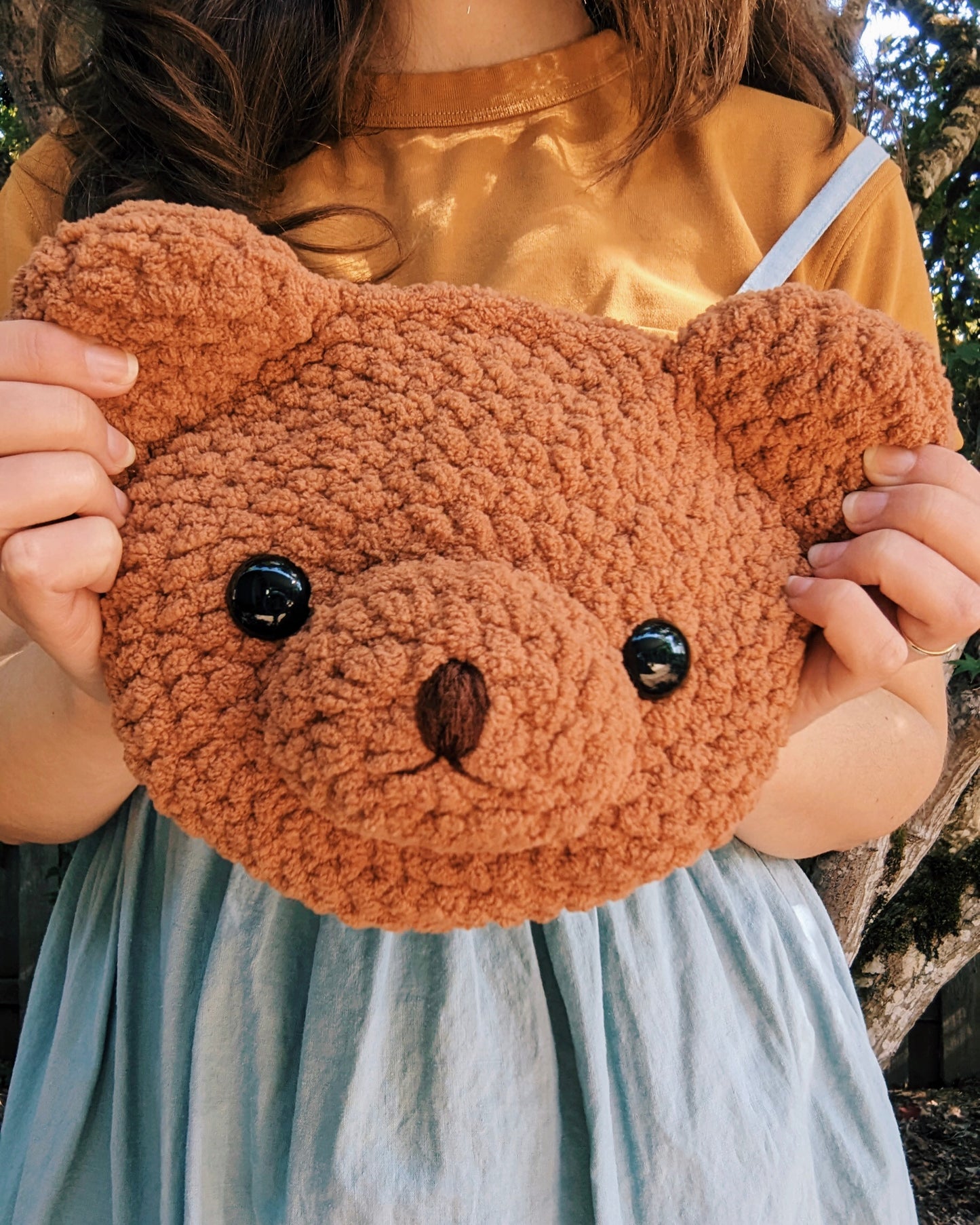 Crochet Pattern: Plushie Bear Crossbody Bag