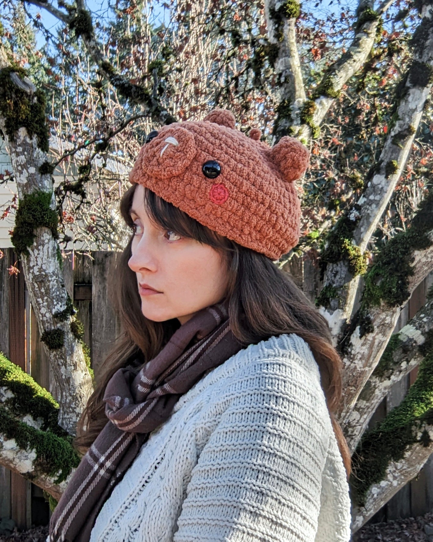 Crochet Pattern: Plushie Bear Beret