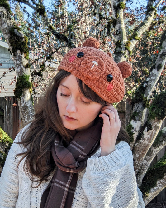 Crochet Pattern: Plushie Bear Beret