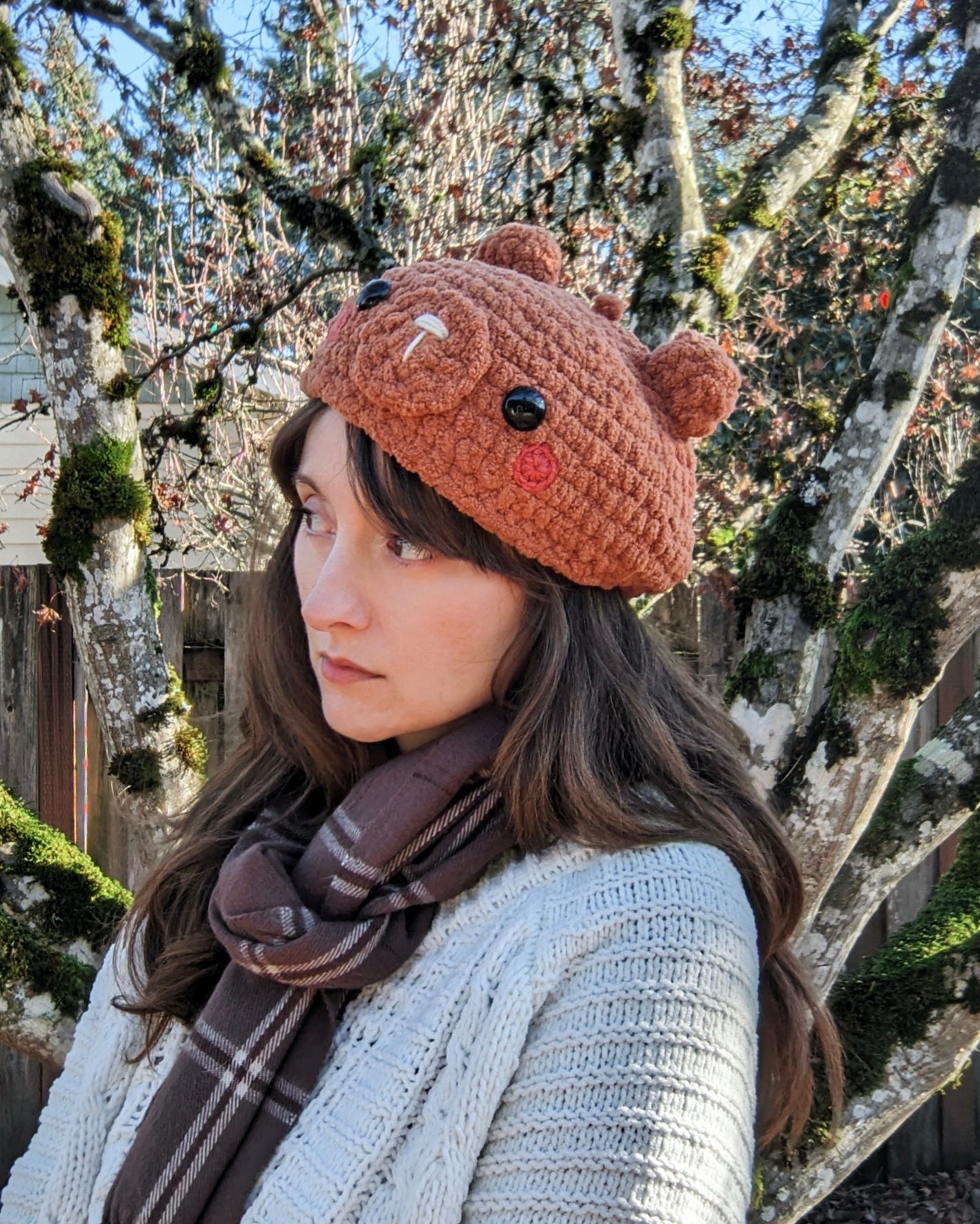Crochet Pattern: Plushie Bear Beret