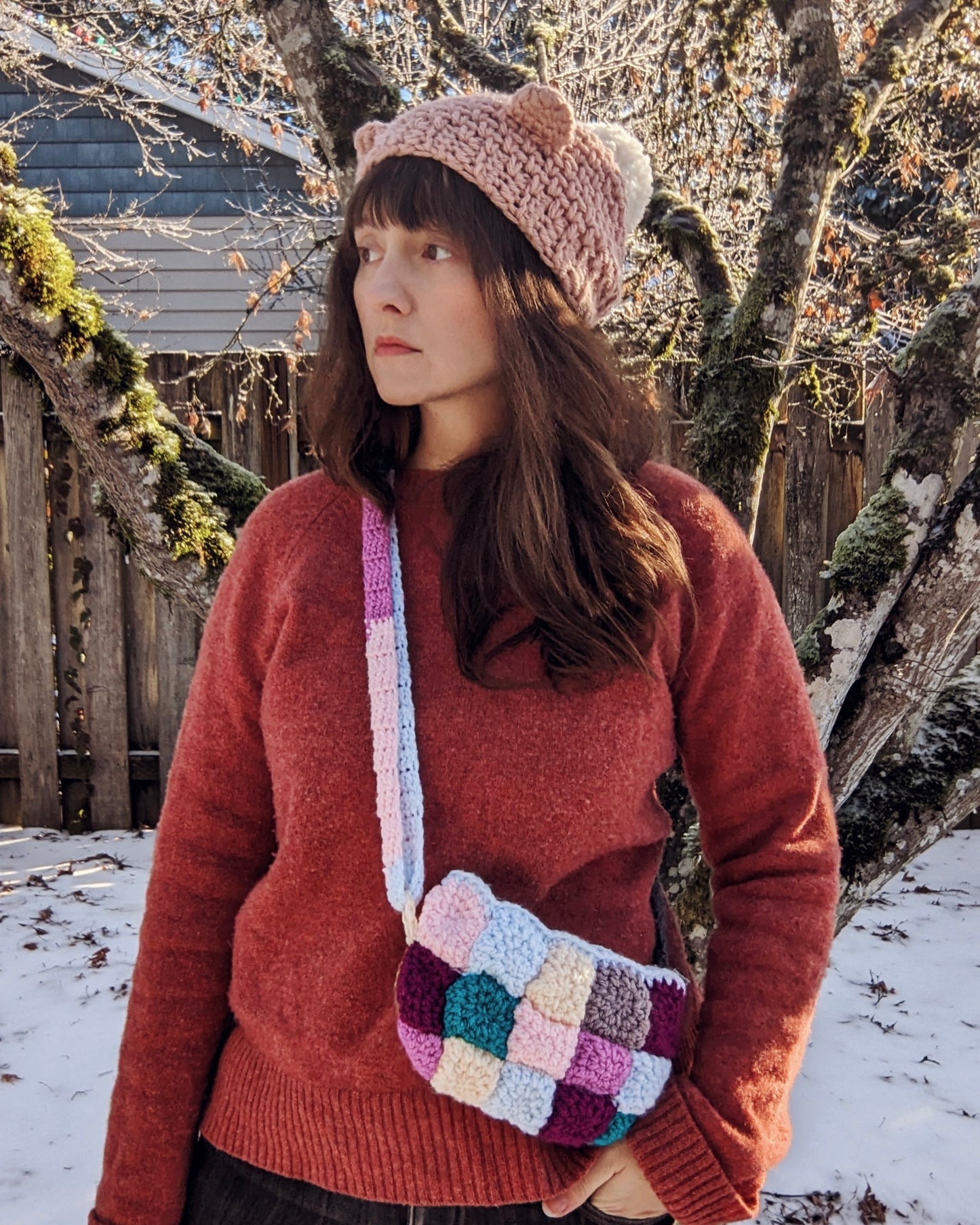 Crochet Pattern: Puffy Quilted Belt Bag