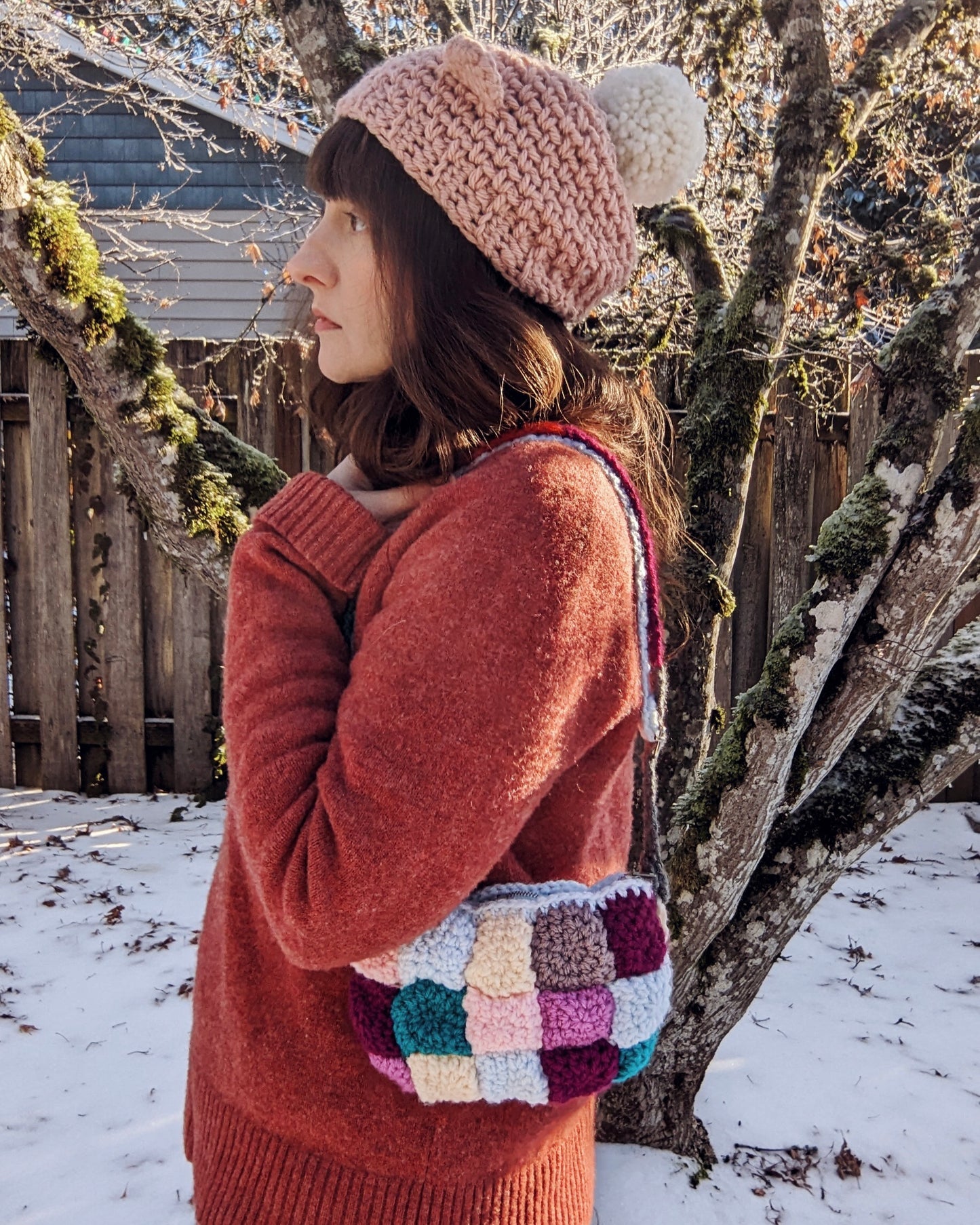 Crochet Pattern: Puffy Quilted Belt Bag