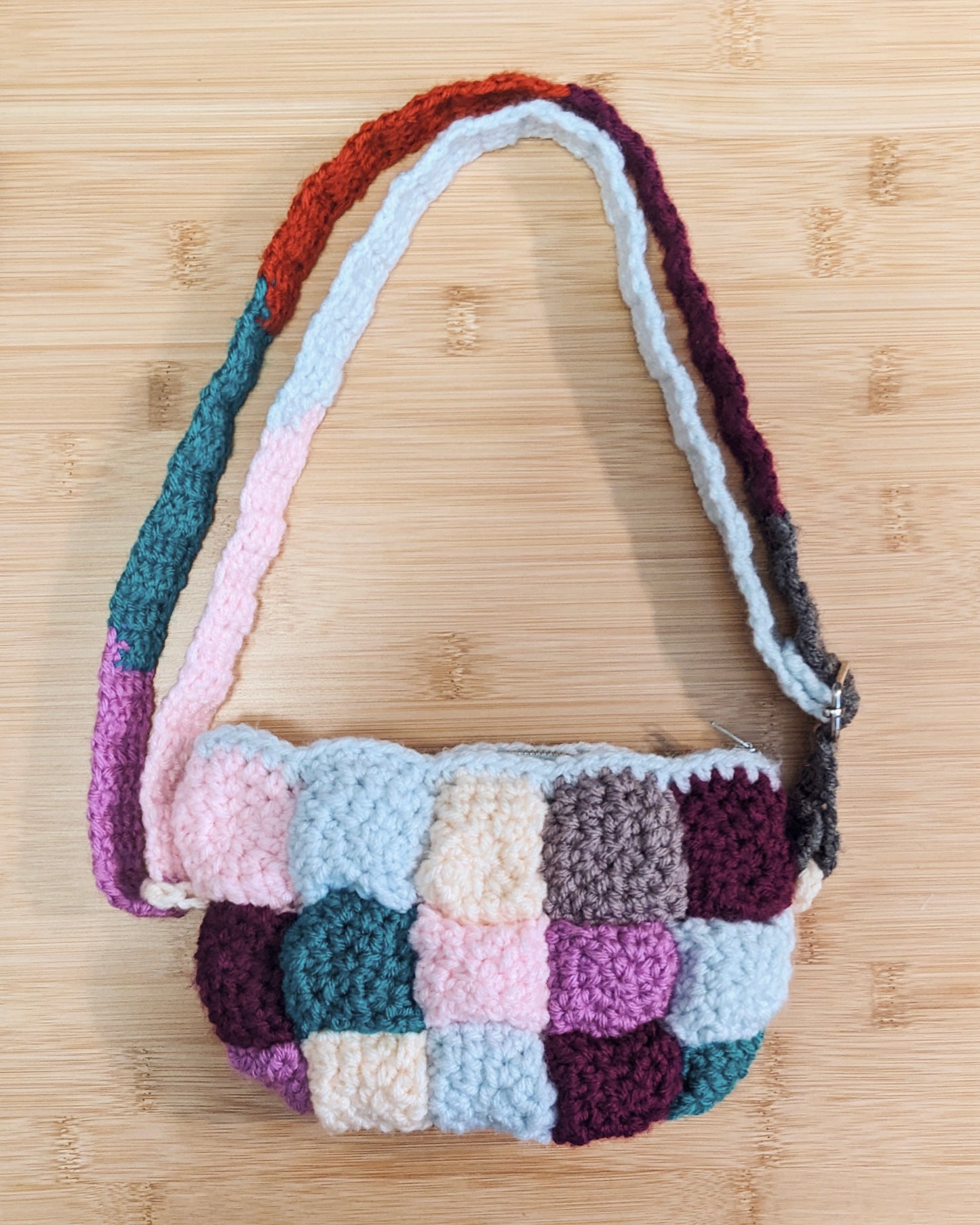 Crochet Pattern: Puffy Quilted Belt Bag