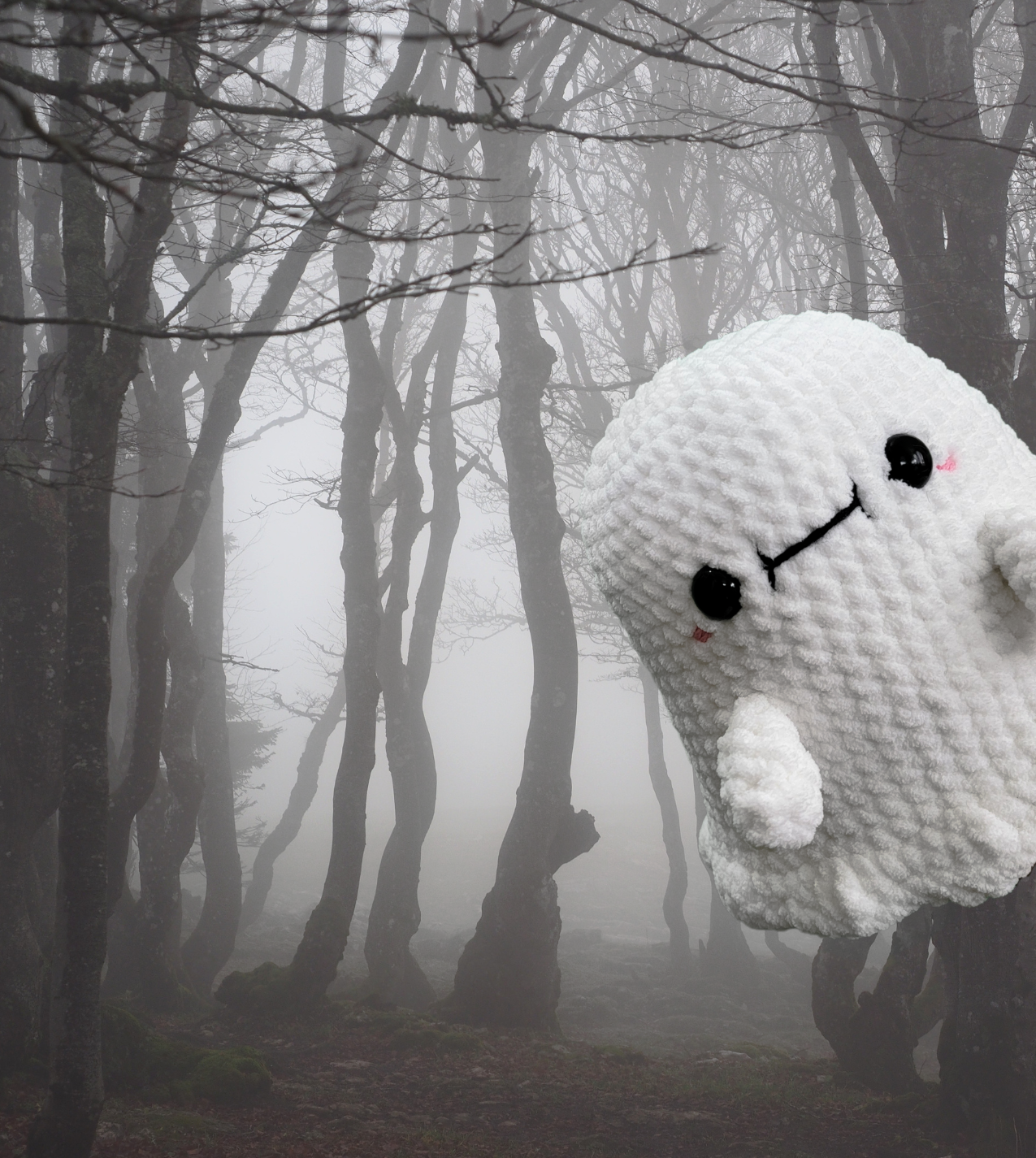 Reversible Ghost Plushie - Sample Sale