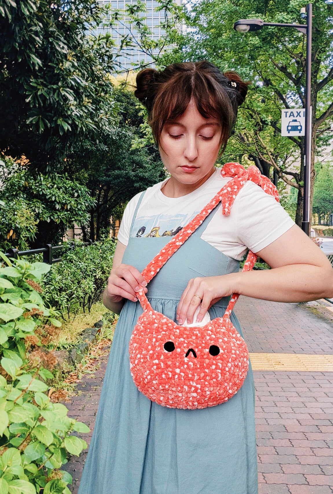 Crochet Pattern: Cat Bag With Bow Strap