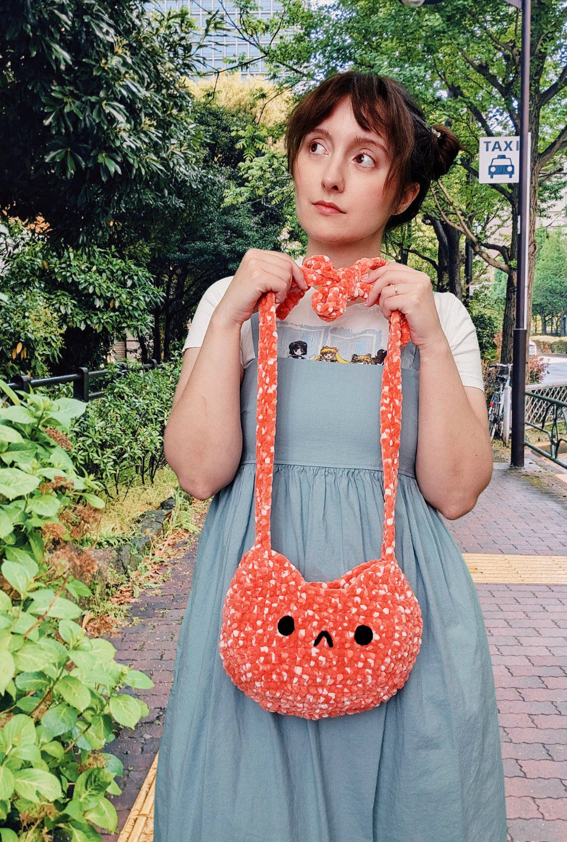 Crochet Pattern: Cat Bag With Bow Strap