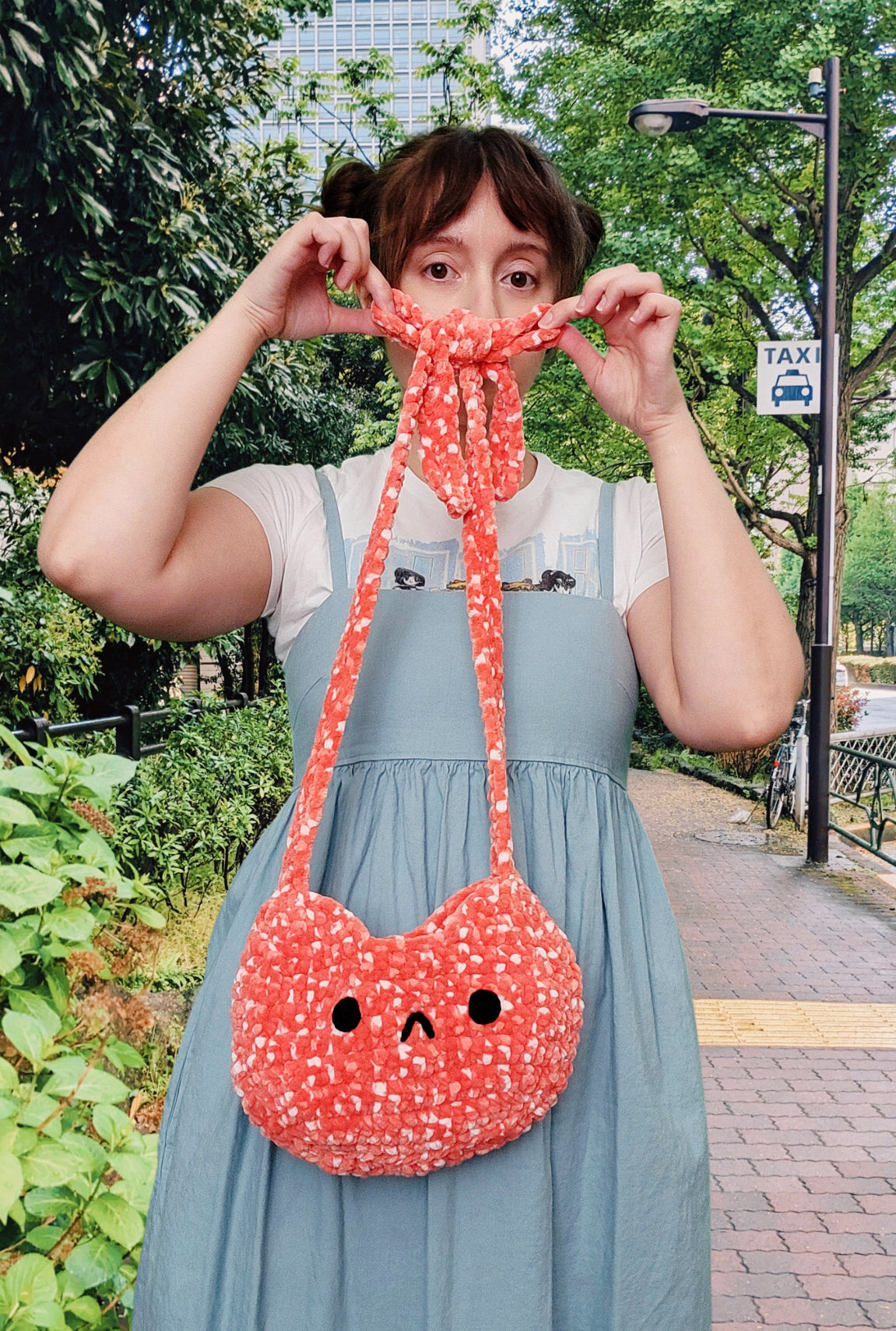Crochet Pattern: Cat Bag With Bow Strap