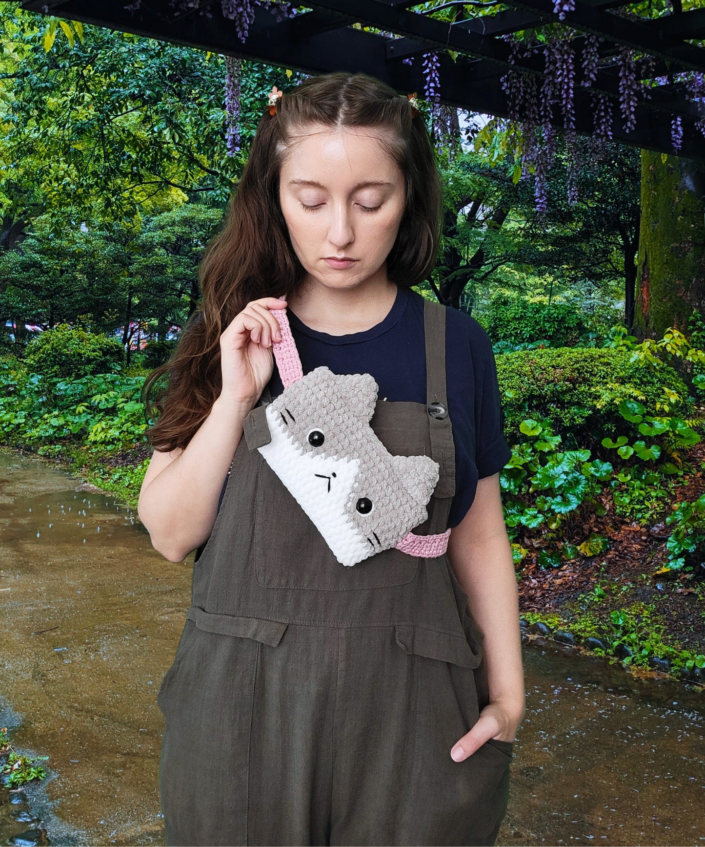 Crochet Pattern: Cat Plushie Belt Bag