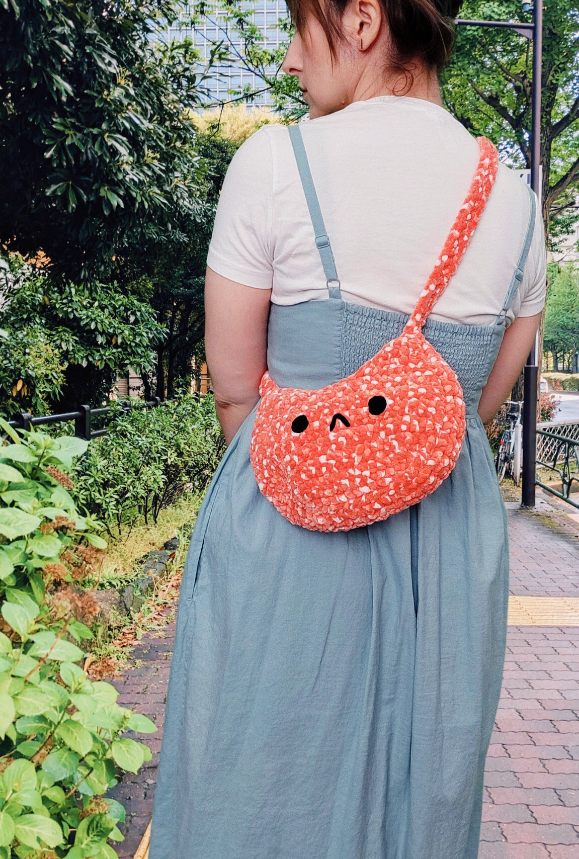 Crochet Pattern: Cat Bag With Bow Strap
