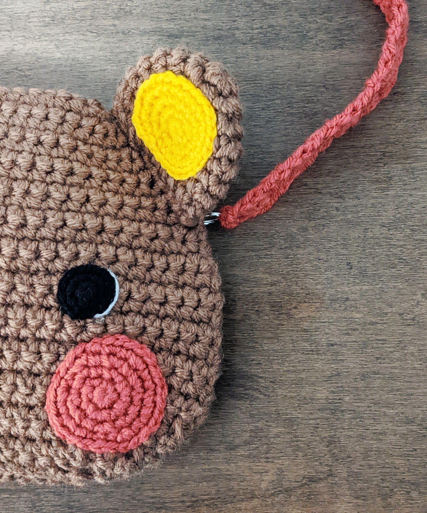 Sweet Bear Crossbody Bag - Hand crocheted purse