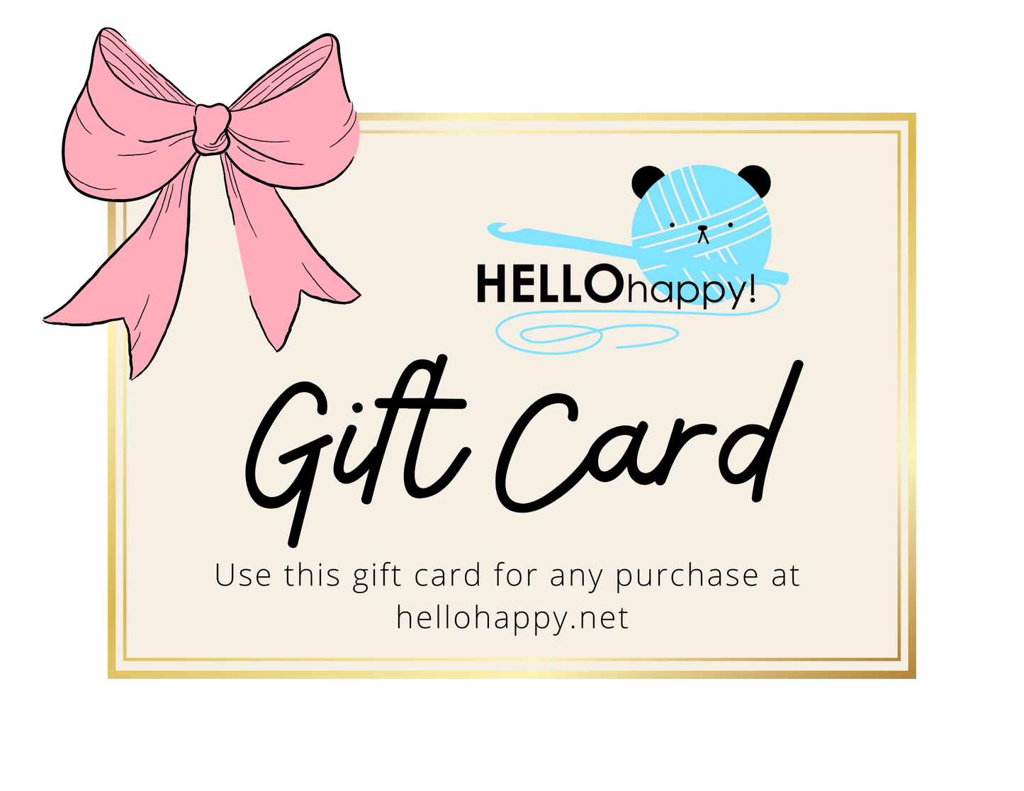 HELLOhappy Gift Card