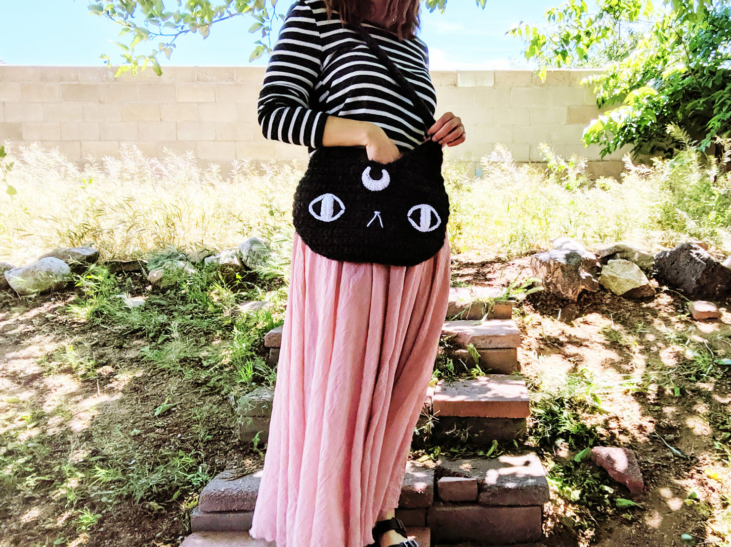 Crochet Pattern: Moon Cat Bag