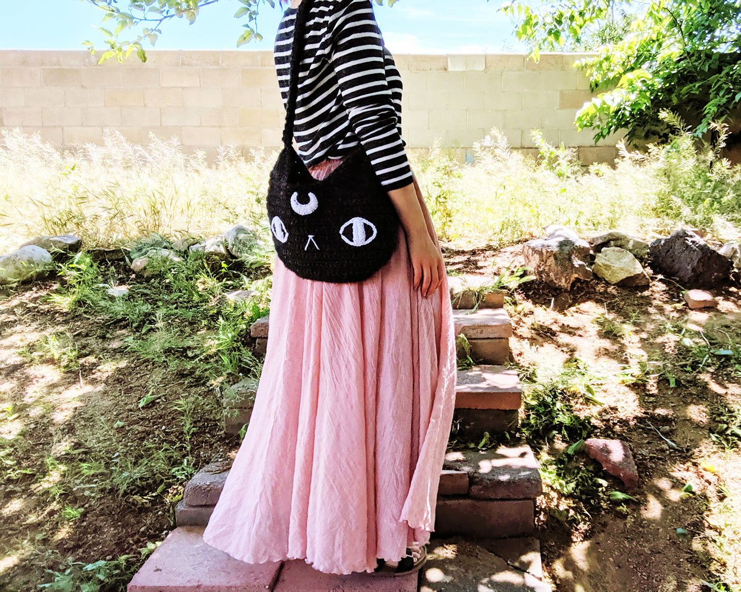 Crochet Pattern: Moon Cat Bag