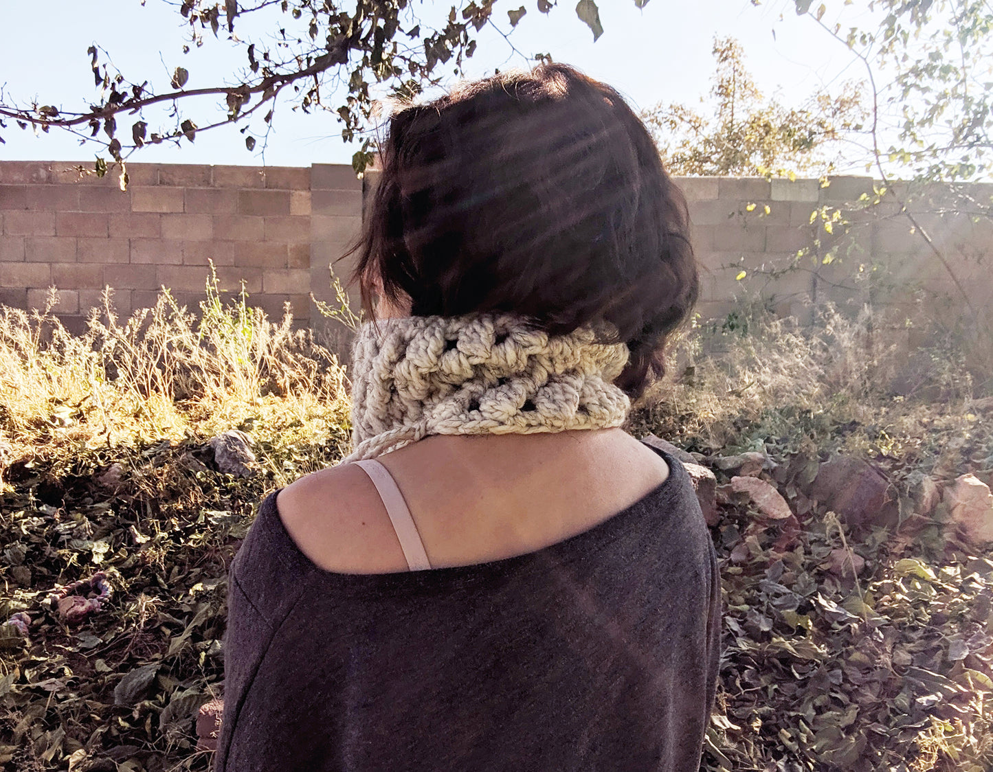 Crochet Pattern: Chunky Triangle Cowl