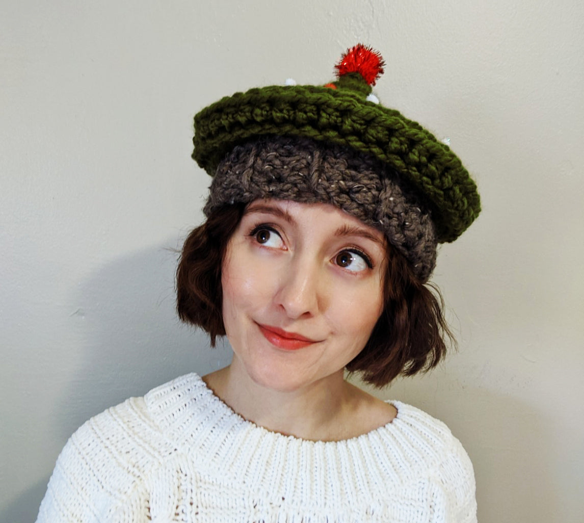 Crochet Pattern: Christmas Tree Hat 2