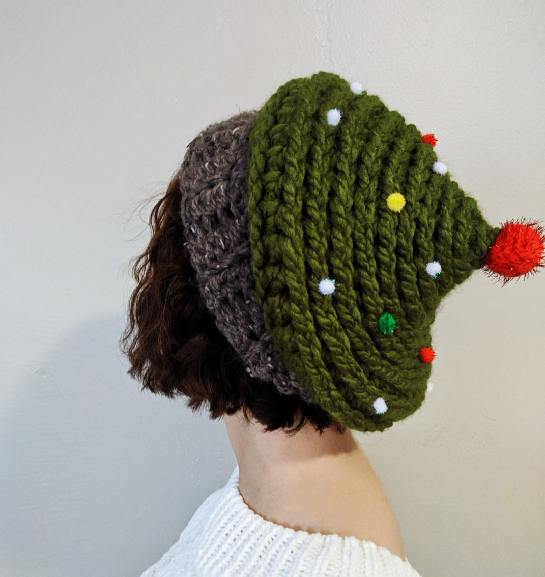 Crochet Pattern: Christmas Tree Hat 2