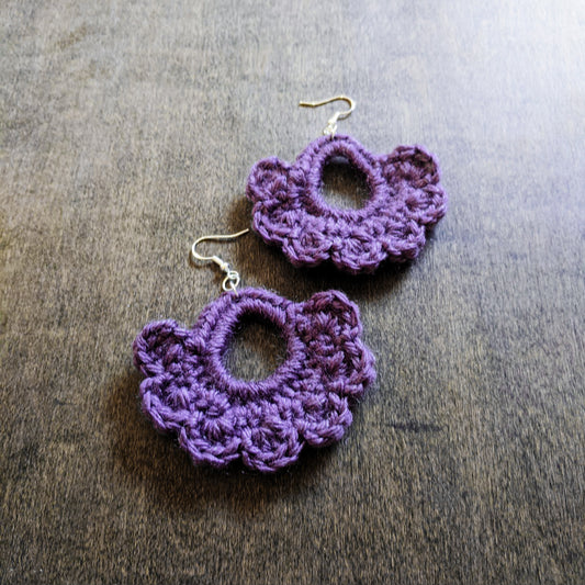 Crochet Pattern: Pretty Petal Earrings