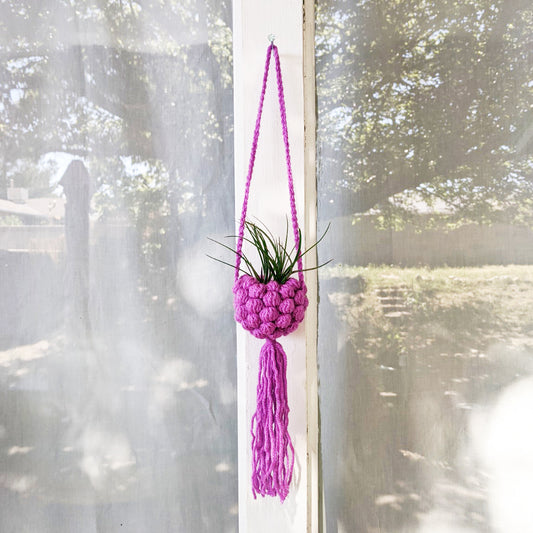 Crochet Pattern: Bubbles Hanging Air Planter