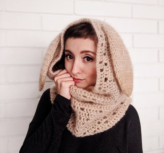 Crochet Pattern: Mohair Rabbit Cowl