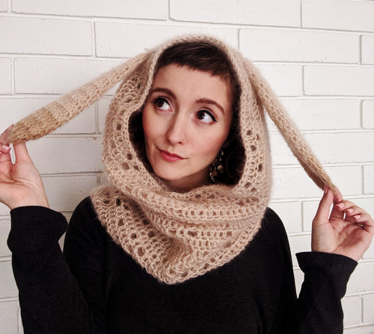 Crochet Pattern: Mohair Rabbit Cowl