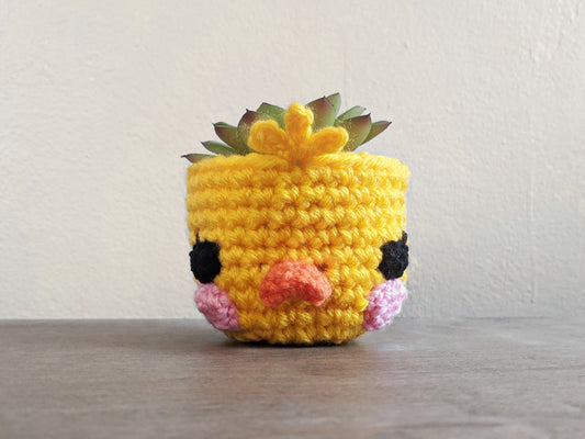Crochet Pattern: Duckling Planter