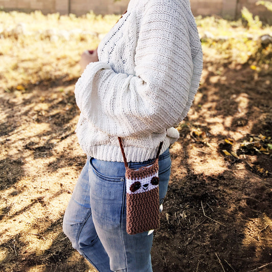 Crochet Pattern: Sloth Phone Pouch Purse