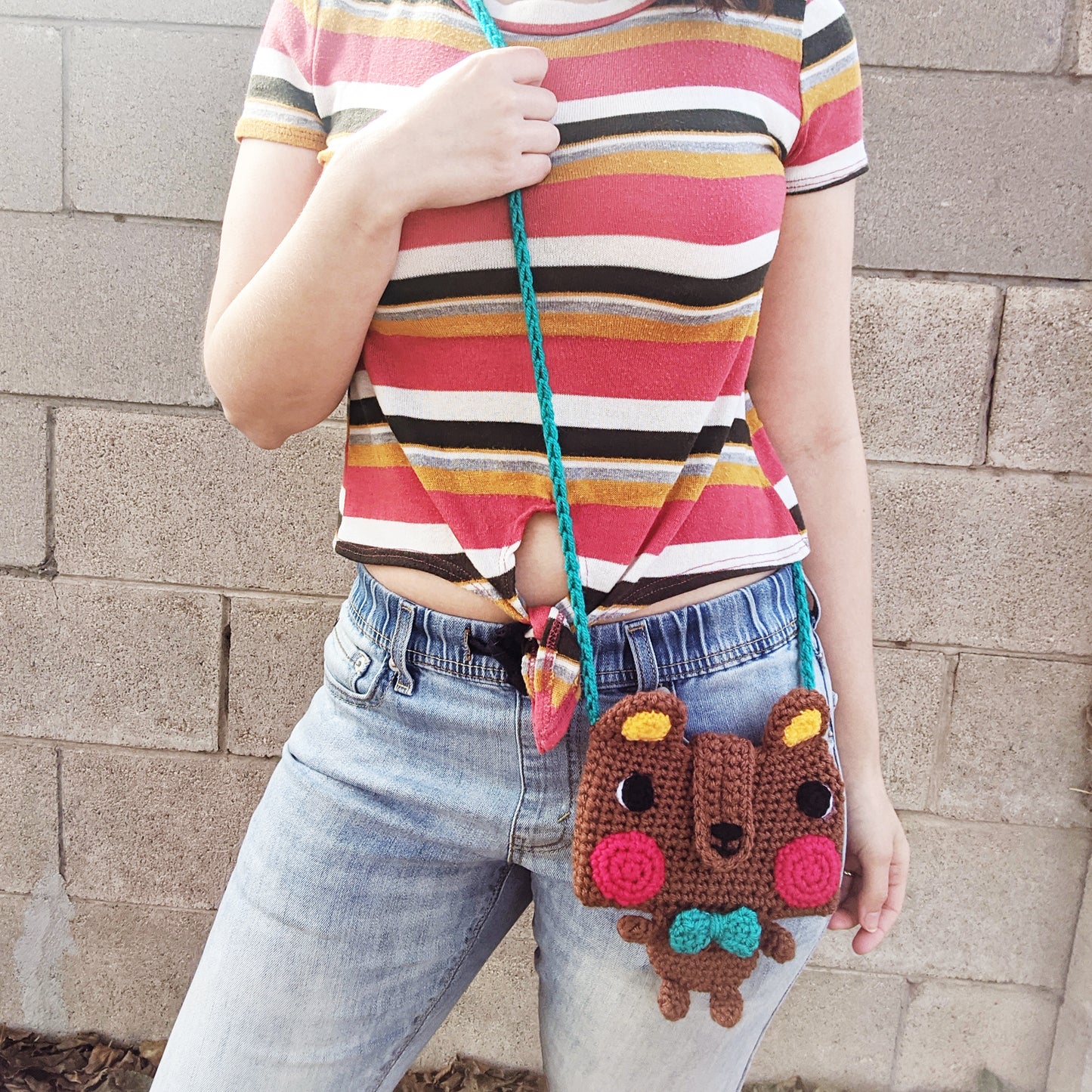 Kawaii Bear Phone Crossbody Bag - Sample Sale
