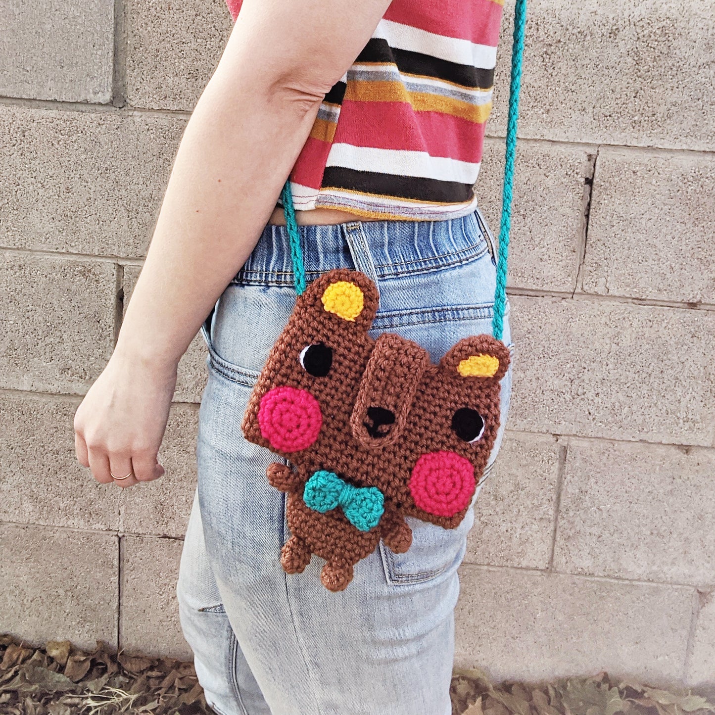 Kawaii Bear Phone Crossbody Bag - Sample Sale