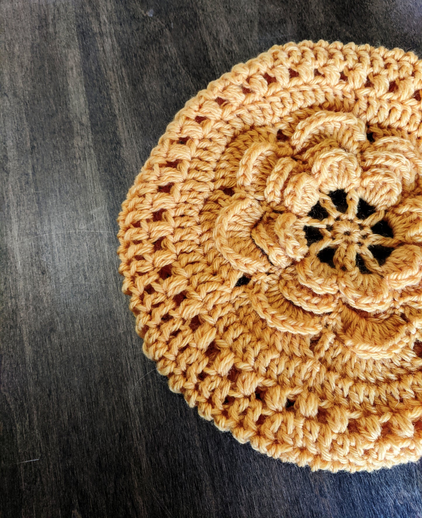 Romantic Flower Slouchy Beret