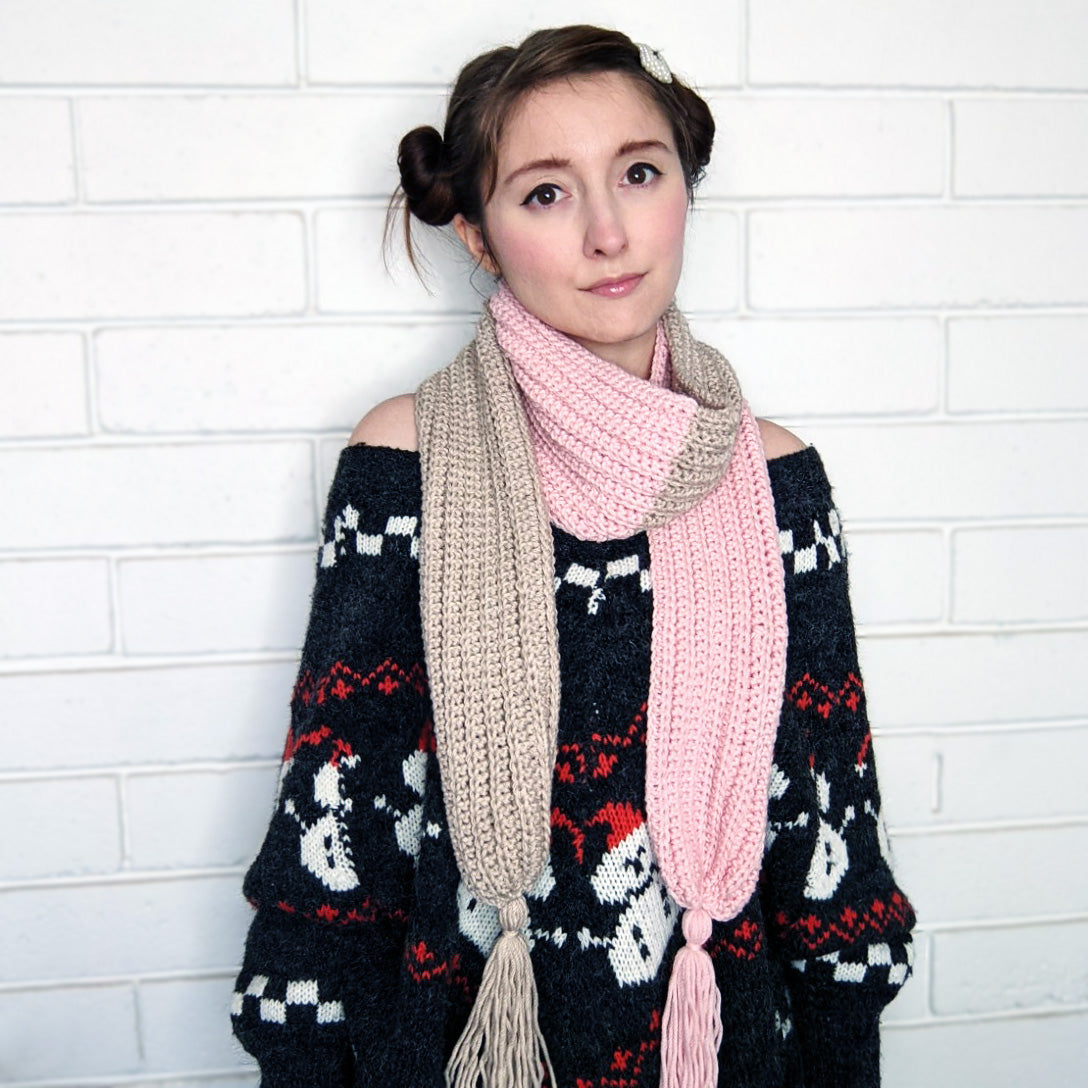 Two Toned Pastel Scarf - Sample Sale
