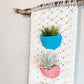 Crochet Pattern: Hanging Air Planter (with pockets!)