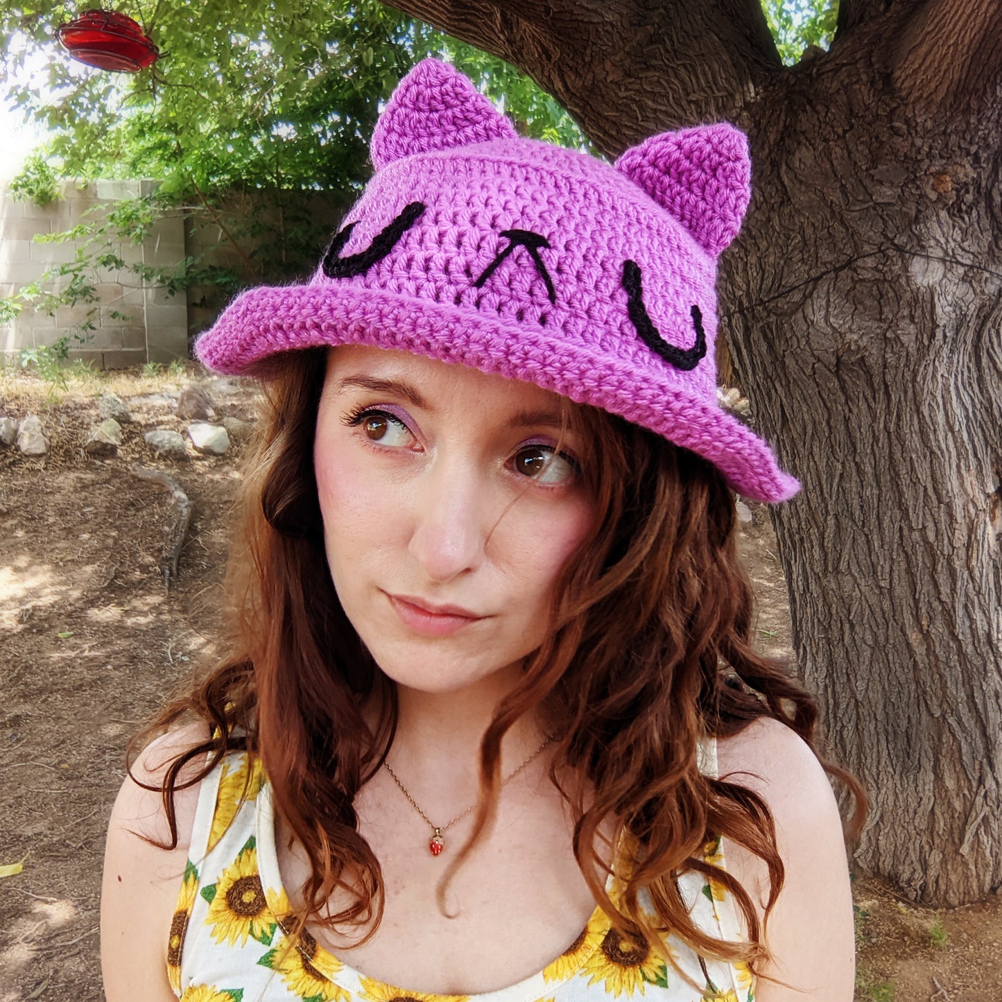 Purple Cat Bucket Hat - Sample Sale