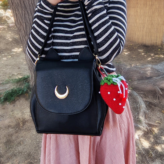 Crochet Pattern: Strawberry Travel Bag