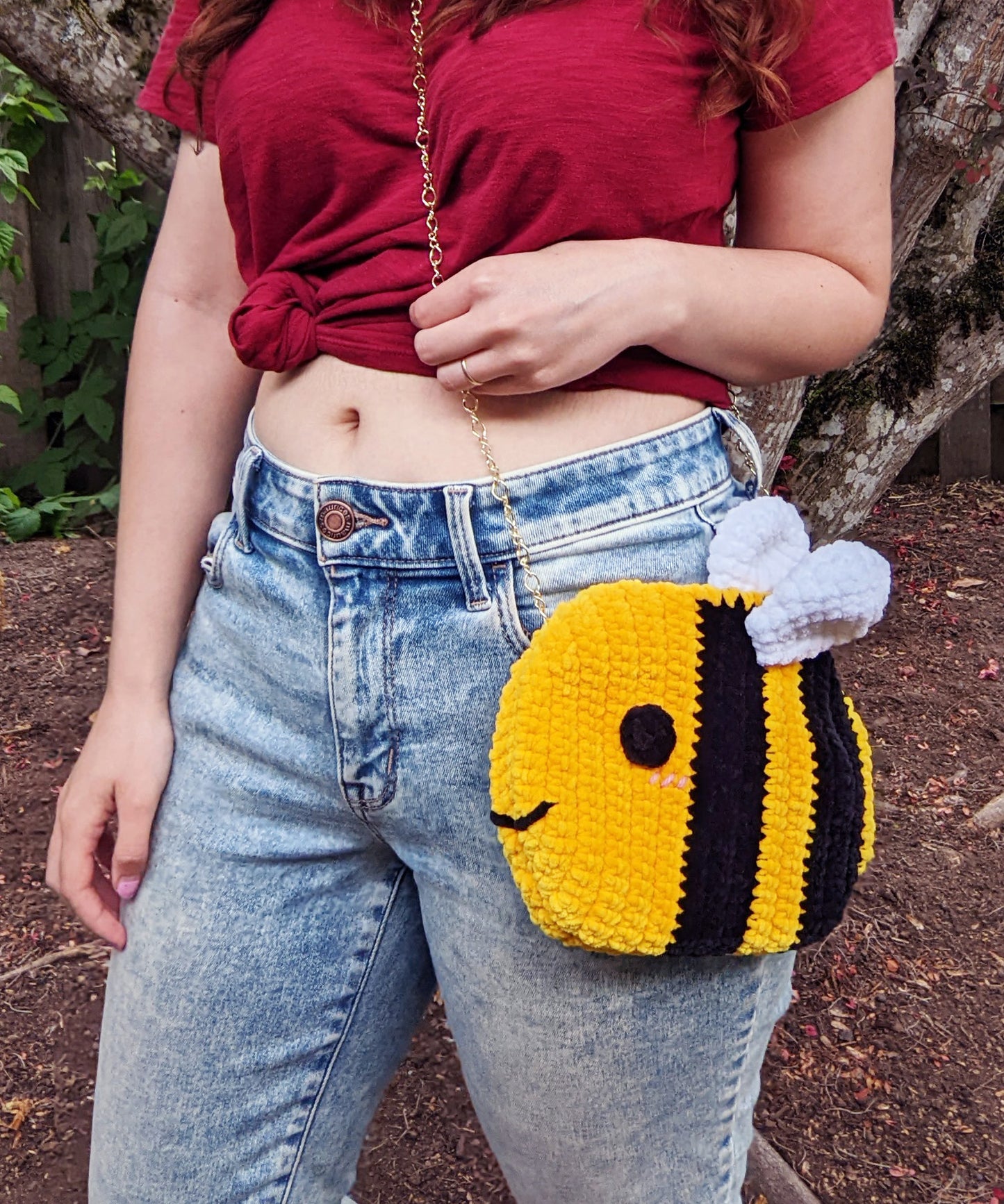 Crochet Pattern: Chonky Bee Crossbody Bag