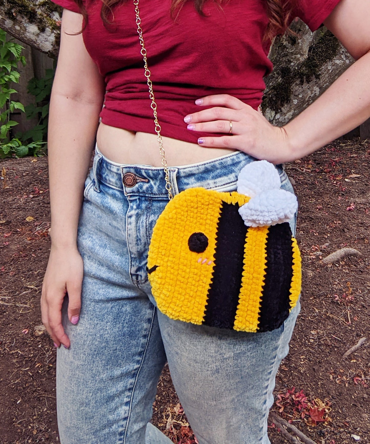 Crochet Pattern: Chonky Bee Crossbody Bag