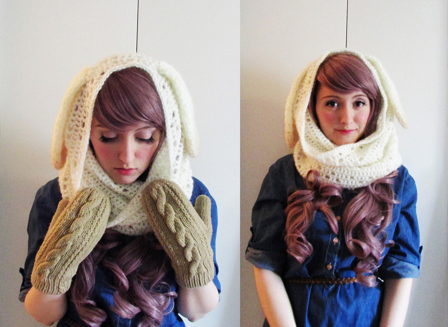 Crochet Pattern: Mohair Rabbit Cowl