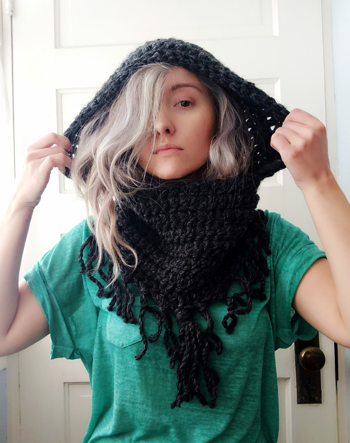 Crochet Pattern: Cozy Hooded Cowl