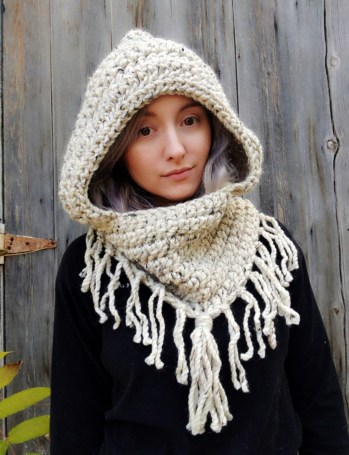 Crochet Pattern: Cozy Hooded Cowl