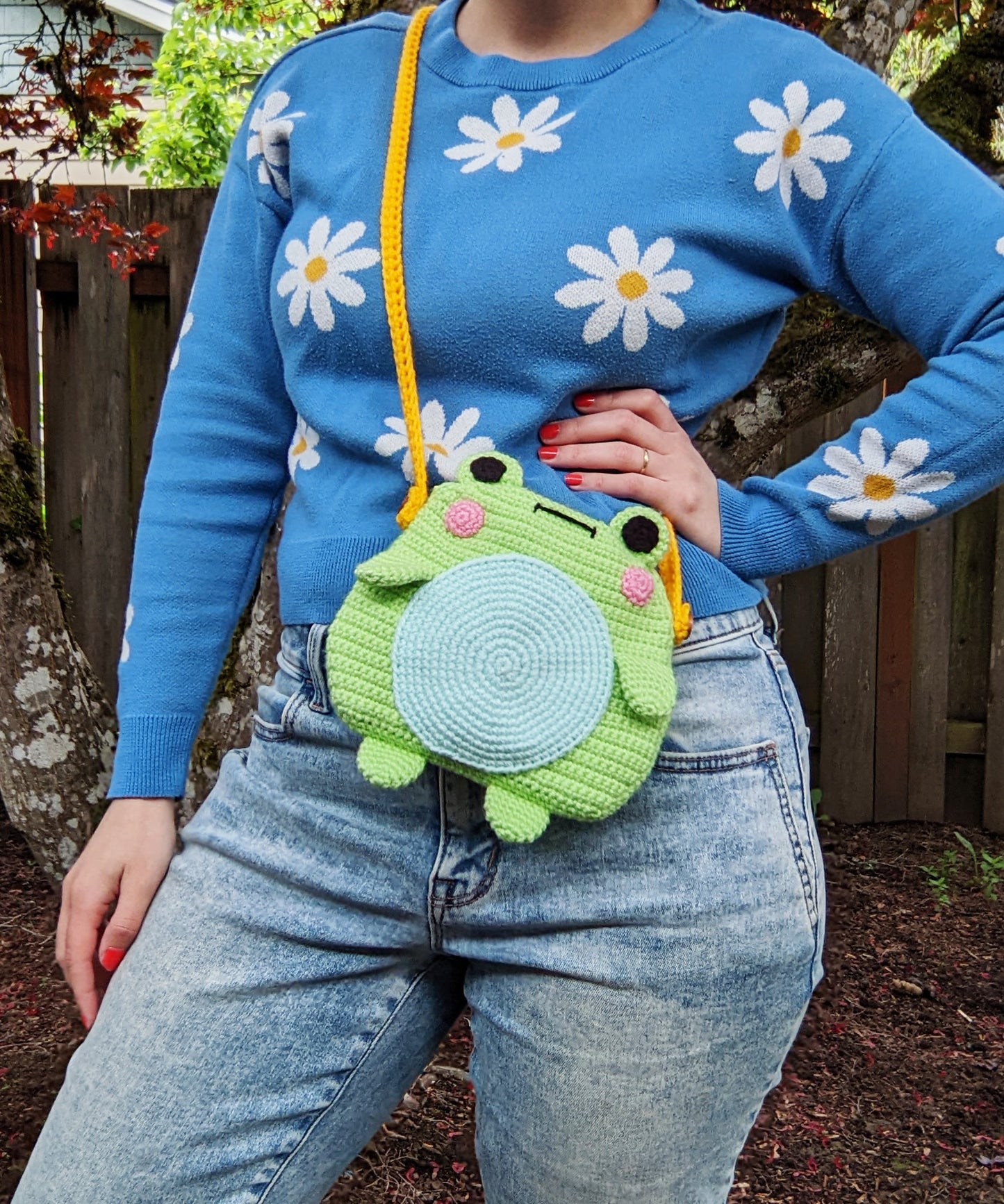 Crochet Pattern: Crossbody Froggy Bag