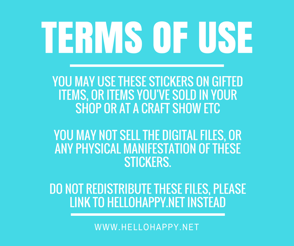 Free Handmade With Love Stickers