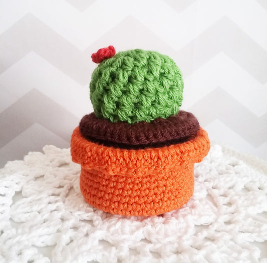 Free Crochet Pattern: Cactus Trinket Box