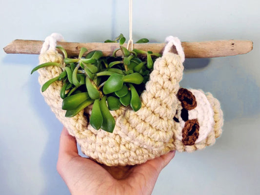 Sloth Planter Crochet Pattern